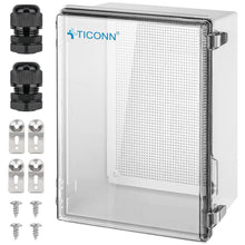 Load image into Gallery viewer, Secure IP67 Waterproof Electrical Junction Box with Transparent Cover 15.7x11...