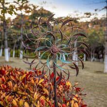 Load image into Gallery viewer, Large 360-Degree Copper Wind Spinner - Stunning Outdoor Kinetic Sculpture