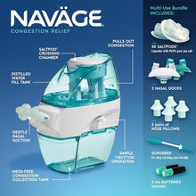 Load image into Gallery viewer, Gentle Saline Nasal Rinse Kit - 20 SaltPods, Nose Cleaner &amp; Pillows Included