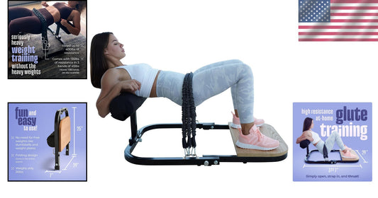 Adjustable Hip Thrust Machine for Targeted Glute Isolation - Home Gym Essential