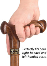 Load image into Gallery viewer, 39-Inch Hardwood Oak Cane for Men &amp; Women - Fashionable, Comfortable Walking Aid