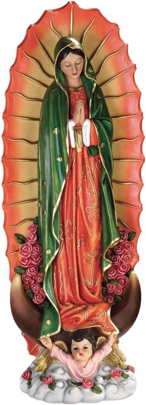 Stunning 23-Inch Virgin of Guadalupe Statue for Faith-Inspired Home Decor