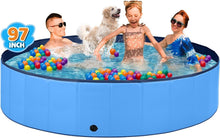 Load image into Gallery viewer, Large 510 Gallon Foldable Dog Pool with Anti-Slip Surface - Ideal for Summer Fun