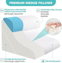 Load image into Gallery viewer, Multifunctional Bed Wedge Pillow Set - 3 Heights for Back Pain &amp; Acid Reflux