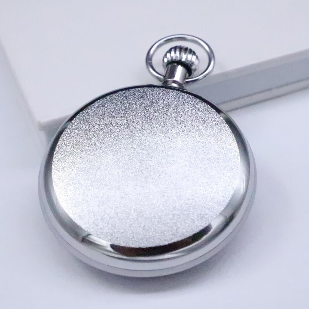 Designer Men's Vintage Pocket Watch - Copper Mechanical Movement with Tourbillon