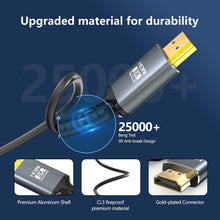 Load image into Gallery viewer, High-Speed 100FT 8K Fiber HDMI Cable - 24K Gold Plated, Shielded for Durability