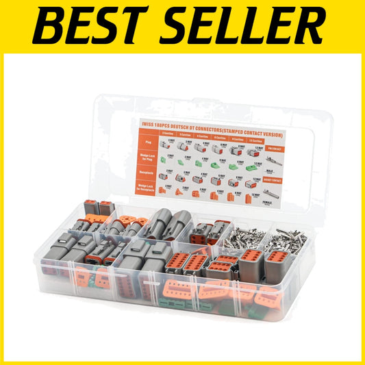 Professional 188-Piece Deutsch DT Connector Set - Ideal for Automotive Wiring
