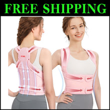Load image into Gallery viewer, Lightweight Adjustable Upper and Lower Back Support Posture Corrector for Women