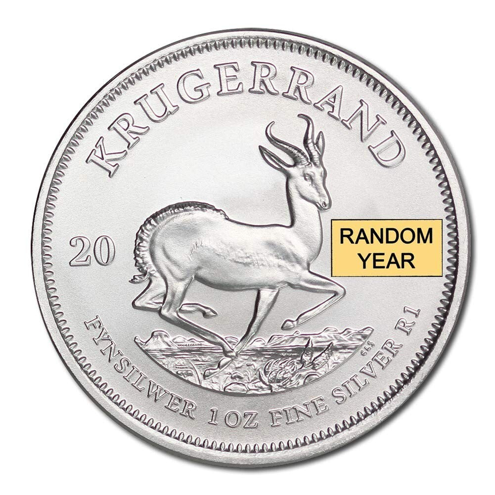Elegant 1 oz South African Silver Krugerrand Coin - Proof with High Reflectivity