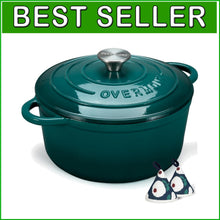 Load image into Gallery viewer, Exceptional Heat Mastery: 7QT Enameled Dutch Oven with Cookbook &amp; Lid Included