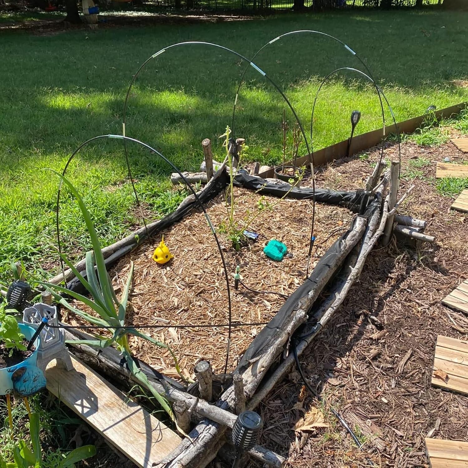 Durable 7FT Greenhouse Hoops - 12 Sets for Raised Bed Plant Protection