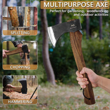 Load image into Gallery viewer, Classic 15.7" Hatchet Axe - High Carbon Steel Blade for Splitting &amp; Chopping