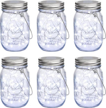 Load image into Gallery viewer, 30 LED Solar Mason Jar Lights - Waterproof Hanging Lanterns for Outdoor Decor