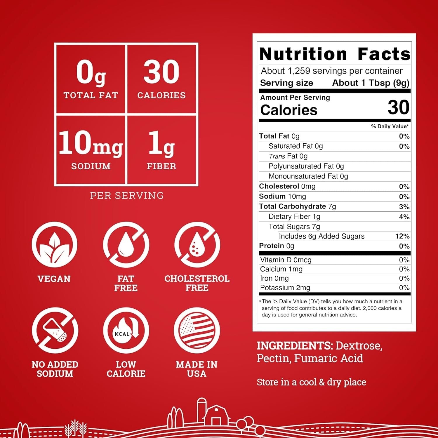 25LB Bulk Fruit Pectin for Perfectly Thick Jams & Jellies - Natural Thickener