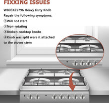 Load image into Gallery viewer, Matte Silver 5-Pack Heavy Duty Burner Knobs for GE Stove Replacement Parts