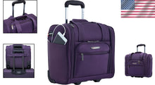 Load image into Gallery viewer, Lightweight 15-Inch Underseater Luggage with USB Charger - Purple Travel Bag