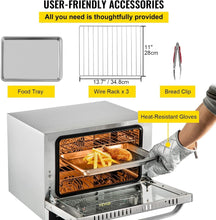Load image into Gallery viewer, 3-Tier 19Qt Baking Oven with Hot Air Circulation - Ideal for Home &amp; Commercial