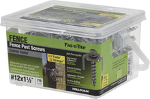 Load image into Gallery viewer, Heavy-Duty Exterior-Coated 1-1/2" Fence Post Screws, 175 Count for Strong Hold