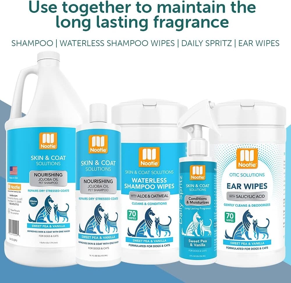 Nourishing Sweet Pea & Vanilla Shampoo Gallon - Jojoba Oil for Pets Health