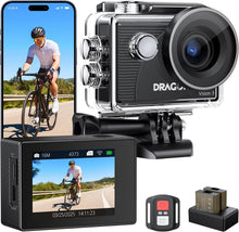 Load image into Gallery viewer, Adventurer's Dream: 4K Action Camera with 100FT Waterproof &amp; Remote Control