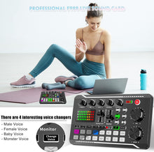 Load image into Gallery viewer, Compact DJ Effects Mixer with DSP Noise Reduction - Ideal for Creators &amp; Gamers