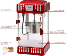 Load image into Gallery viewer, Elegant Red Plexiglass Popcorn Popper - 2.5 oz Capacity with Serving Tray