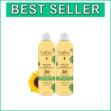 Load image into Gallery viewer, Babo Botanicals Continuous Sunscreen Spray - Ideal for Sensitive Skin &amp; Families