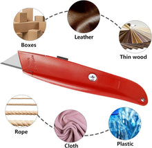 Load image into Gallery viewer, Heavy-Duty 30 Pack Utility Knives - Retractable Blades for Precise Cutting Needs