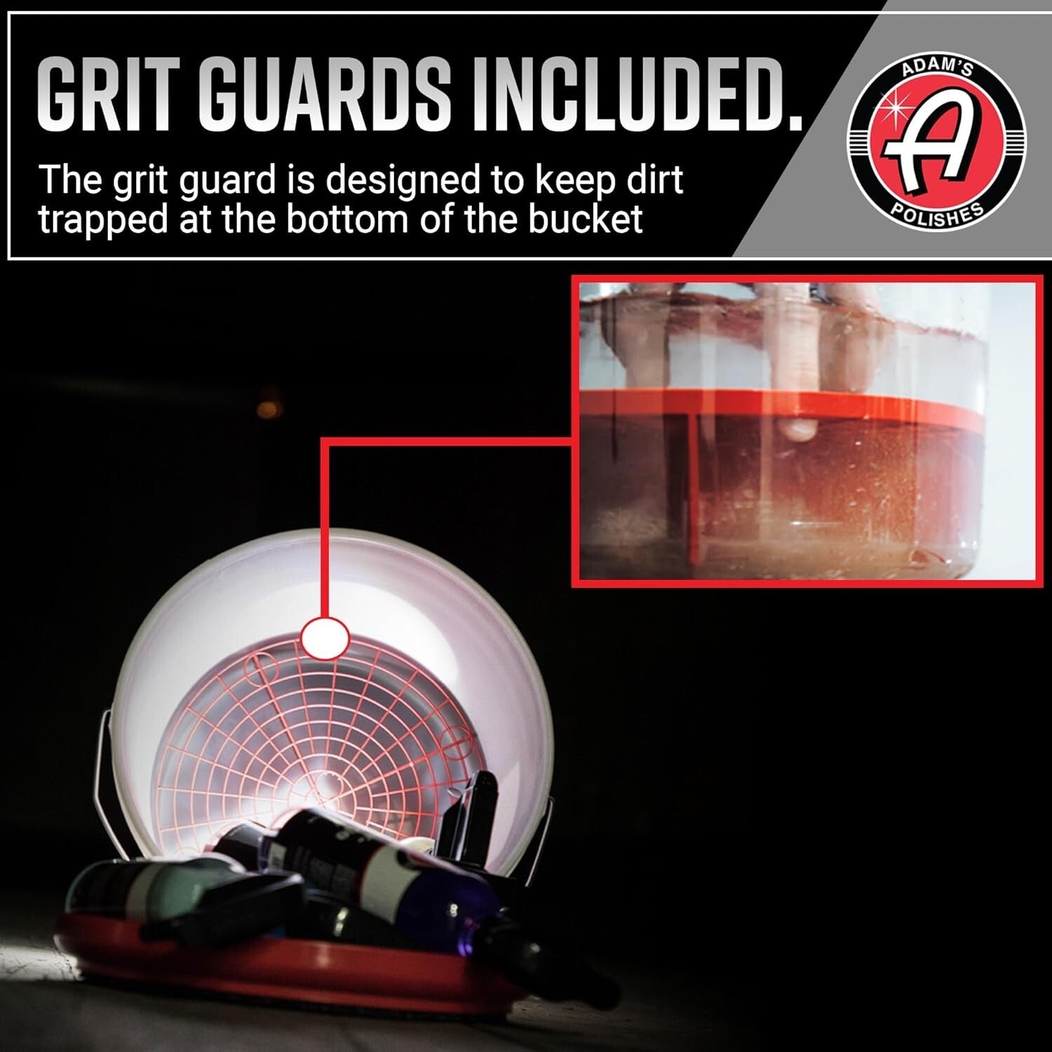 5-Gallon Car Wash Bucket with Grit Guard & Gamma Seal Lid for Safe Detailing