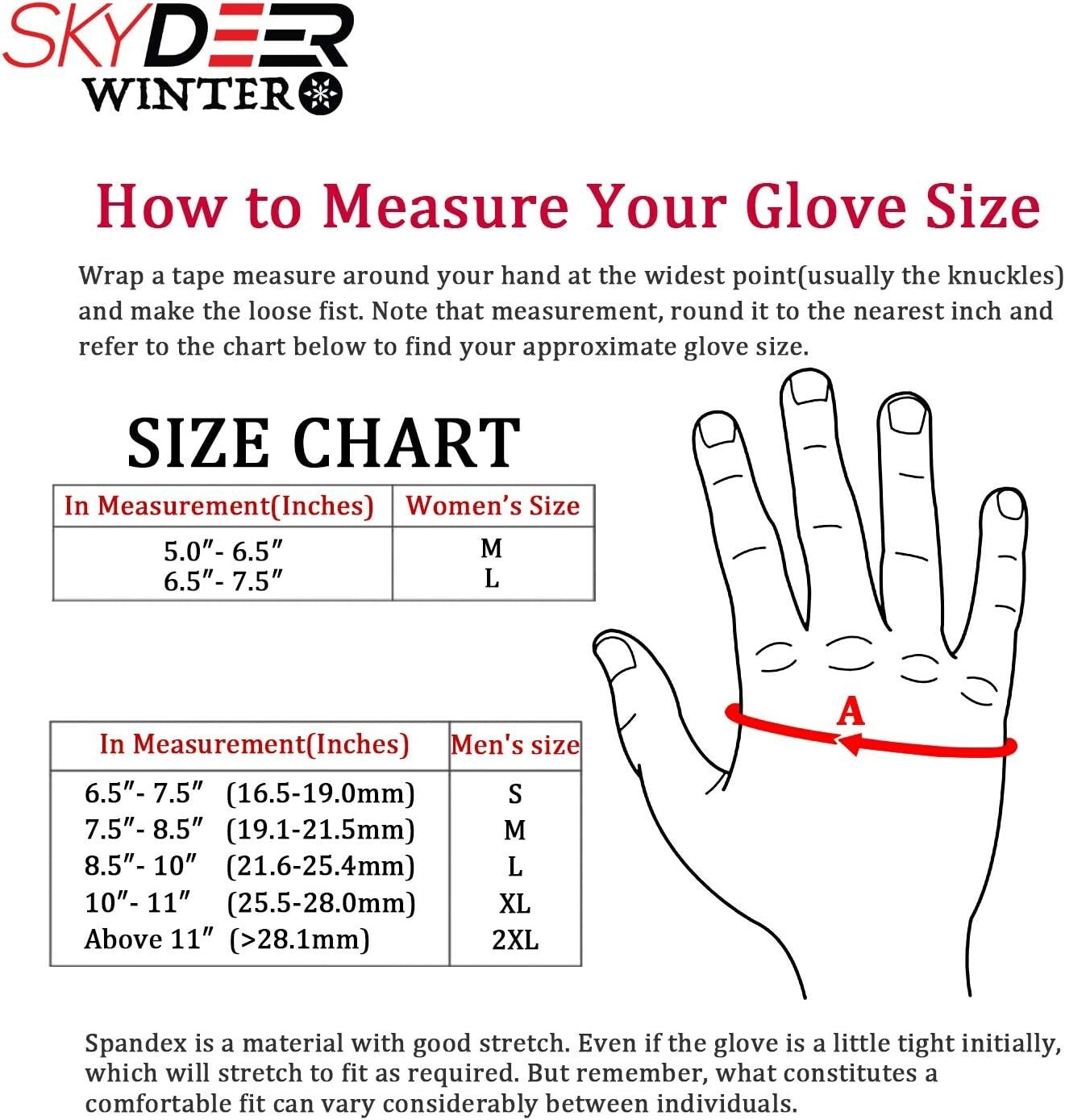 Durable and Stylish Winter Gloves - X-Large Deerskin Leather with Thermal Lining