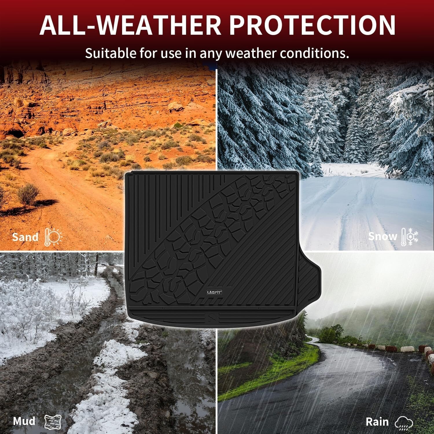 Flexible All-Weather Cargo Liner for 2022-2025 Jeep Grand Cherokee - Perfect Fit