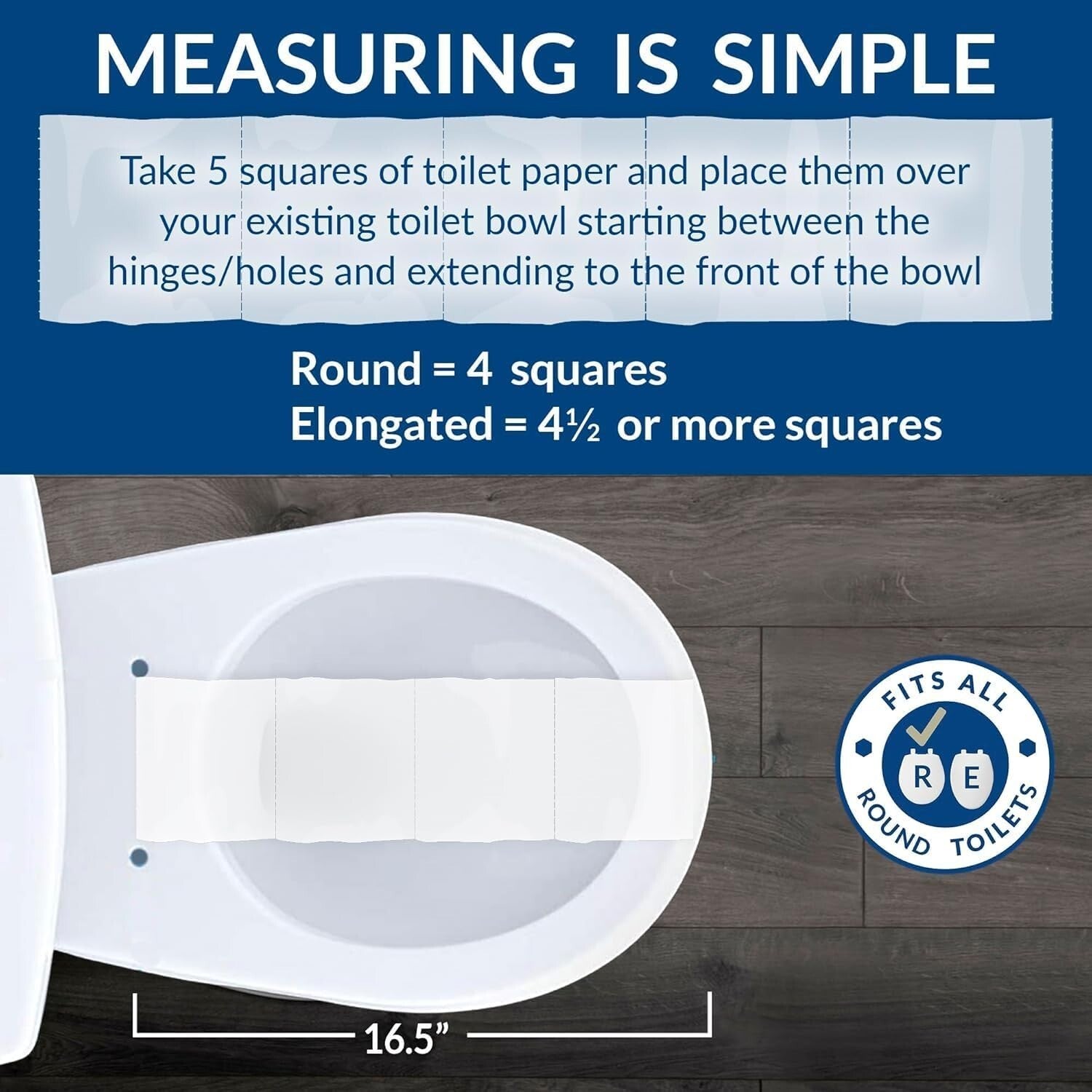 Easy Install Round Toilet Seat with Soft Close and Secure Fastening - White