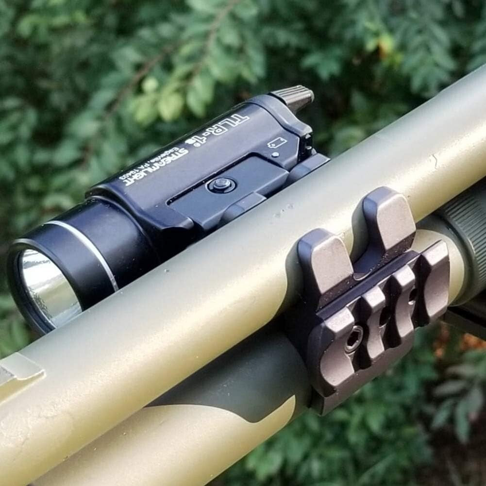 Low Profile Aluminum Light Mount for Firearms - Quick and Easy Installation