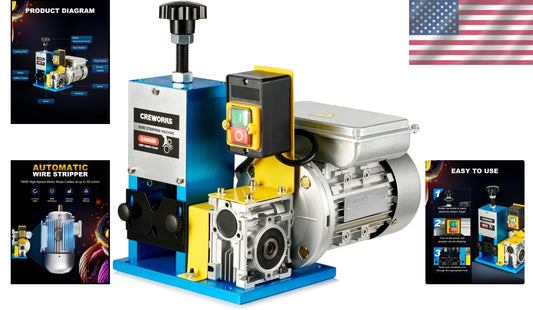 Efficient 180W Wire Stripper - Ergonomic, Compact Design for Easy Use