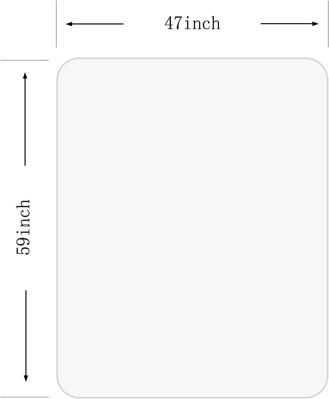 Extra Thick 59"x47" Crystal Clear Floor Mat for Seamless Office Experience