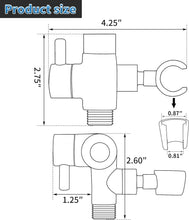 Load image into Gallery viewer, Elegant Oil Rubbed Bronze 3-Way Shower Arm Diverter with Solid Metal Holder