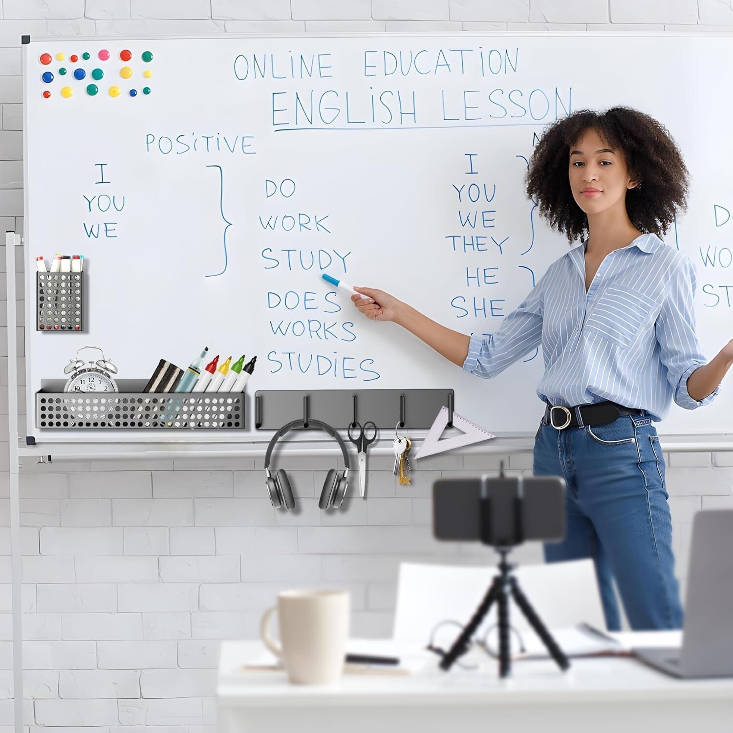 Customizable Magnetic 2-Tier Spice and Utility Rack with Strong Magnetic Hold