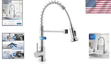 Load image into Gallery viewer, Brushed Nickel Kitchen Faucet with Pull Down Sprayer &amp; High Arc - Easy Install