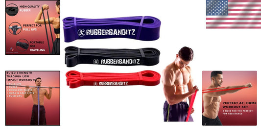 Customizable Resistance Bands Set with E-Guide — Strength, Stretch & Flexibility
