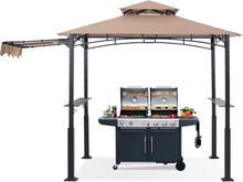 Load image into Gallery viewer, Spacious 11'x5' Grill Gazebo with LED Lights – Water Resistant and Stylish