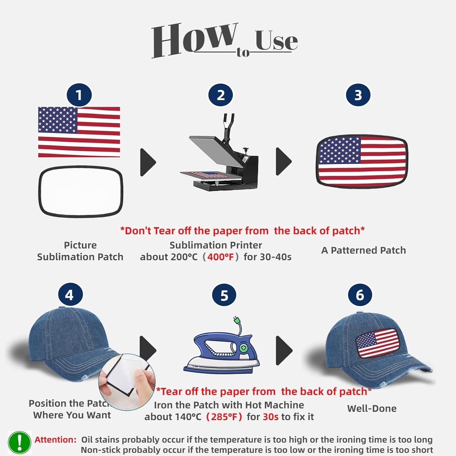 150 Pieces Iron-On DIY Sublimation Patches - Customizable Fun for All Ages