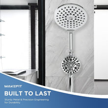 Load image into Gallery viewer, All-in-One 2-in-1 Dual Handheld Shower Head with 10 Modes &amp; Rainfall Experience