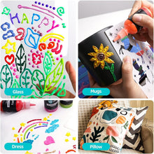 Load image into Gallery viewer, Ultimate 60-Color Non-Toxic Fabric Paint Set - Perfect for T-Shirts, Bags &amp; More