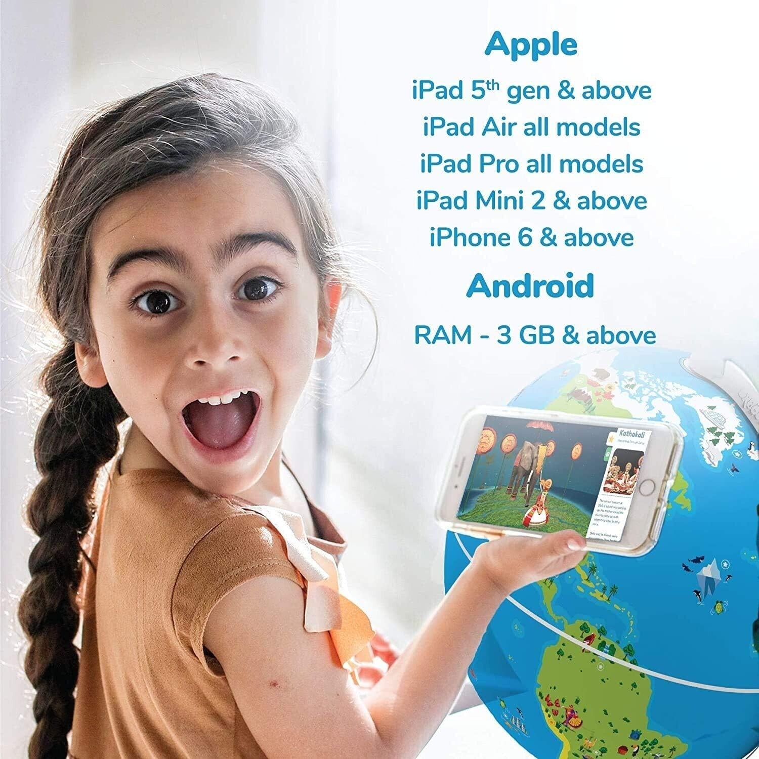 Augmented Reality Globe for Kids - Perfect Gift for Challenging Young Minds!
