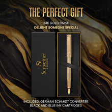Load image into Gallery viewer, Luxury Fountain Pen with Stunning 24K Gold Finish - Perfect Gift for Him &amp; Her