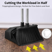 Load image into Gallery viewer, 51'' Industrial Brooms with Self-Cleaning Dustpan - Perfect for Home &amp; Office
