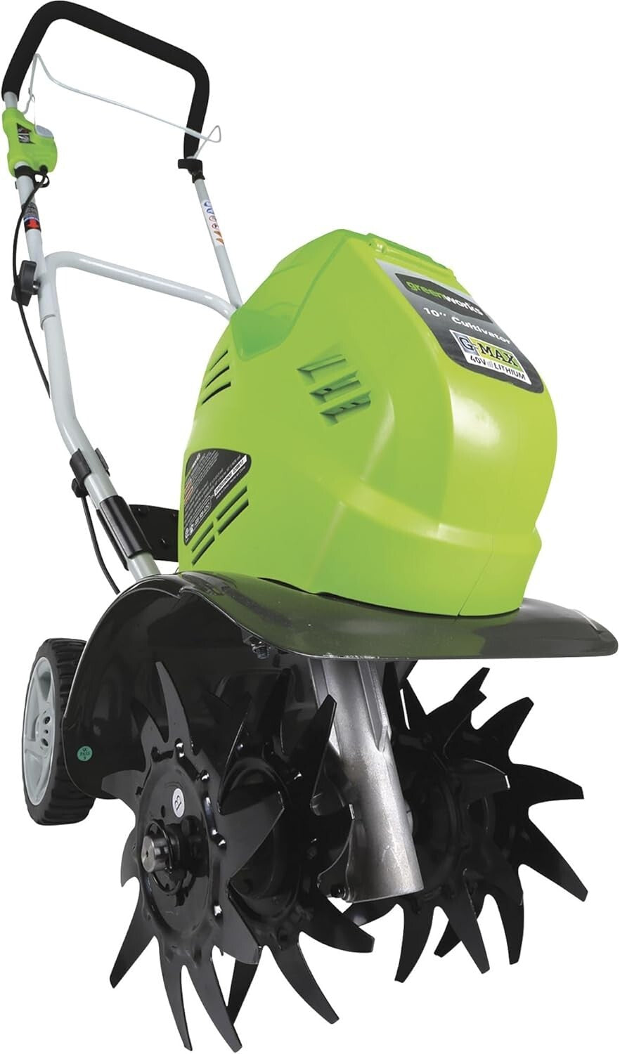Eco-Friendly 40V Cultivator with 10" Adjustable Tilling Width & 3-Year Warranty