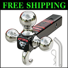 Load image into Gallery viewer, Durable Powder Coated Tri-Ball Hitch with 12000 LBS Capacity &amp; Lifetime Warranty