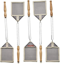 Load image into Gallery viewer, Classic Yellow Fly Swatter Set | 5 Strong Wire Frame Swatters with Wooden Grip