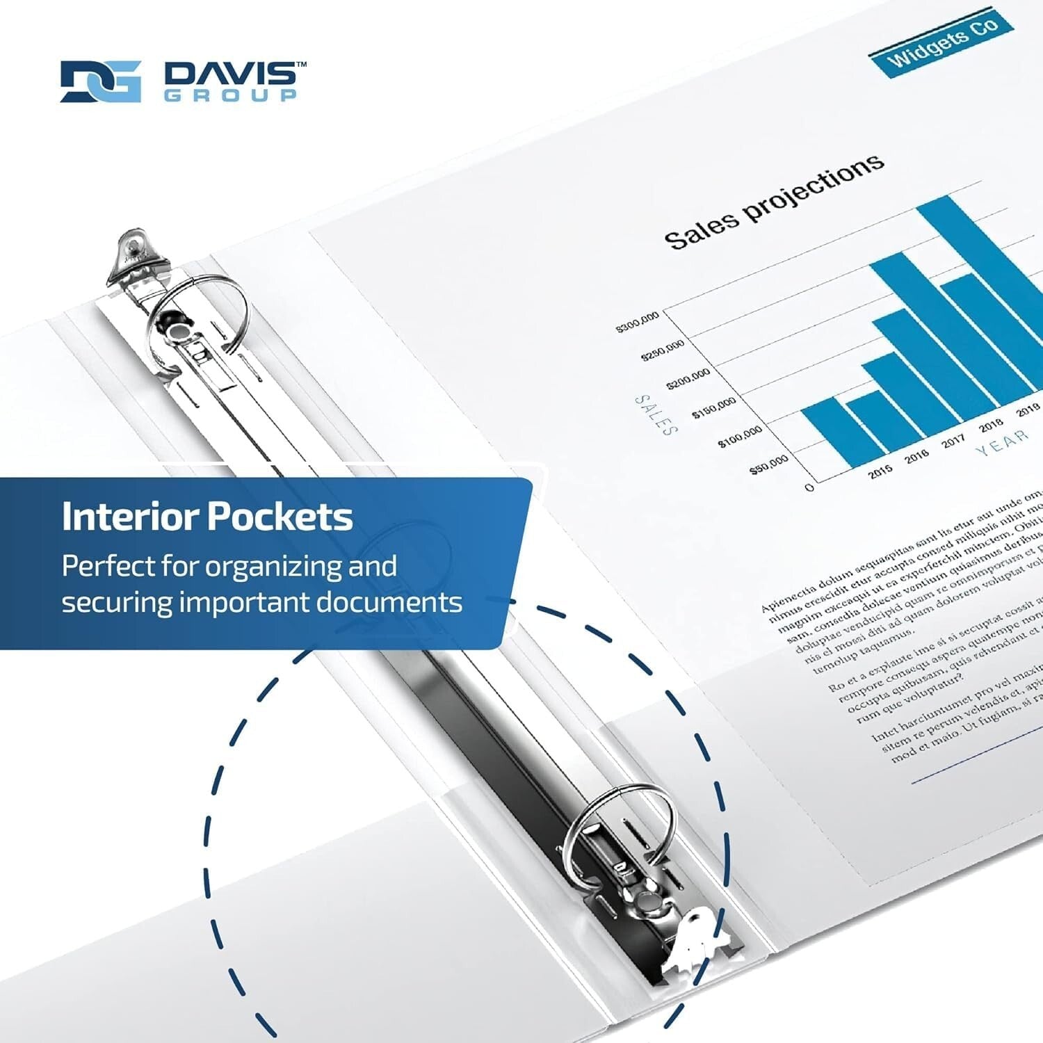 Eco-Friendly 3-Ring Mini Binder with Clear Cover & 5 Dividers - Made in Canada